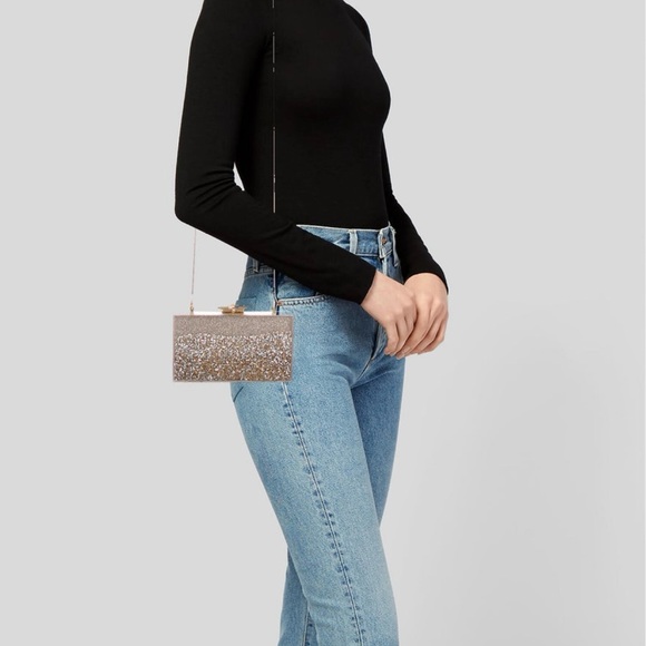 India Hicks Glitter Box Clutch - New - Picture 11 of 11